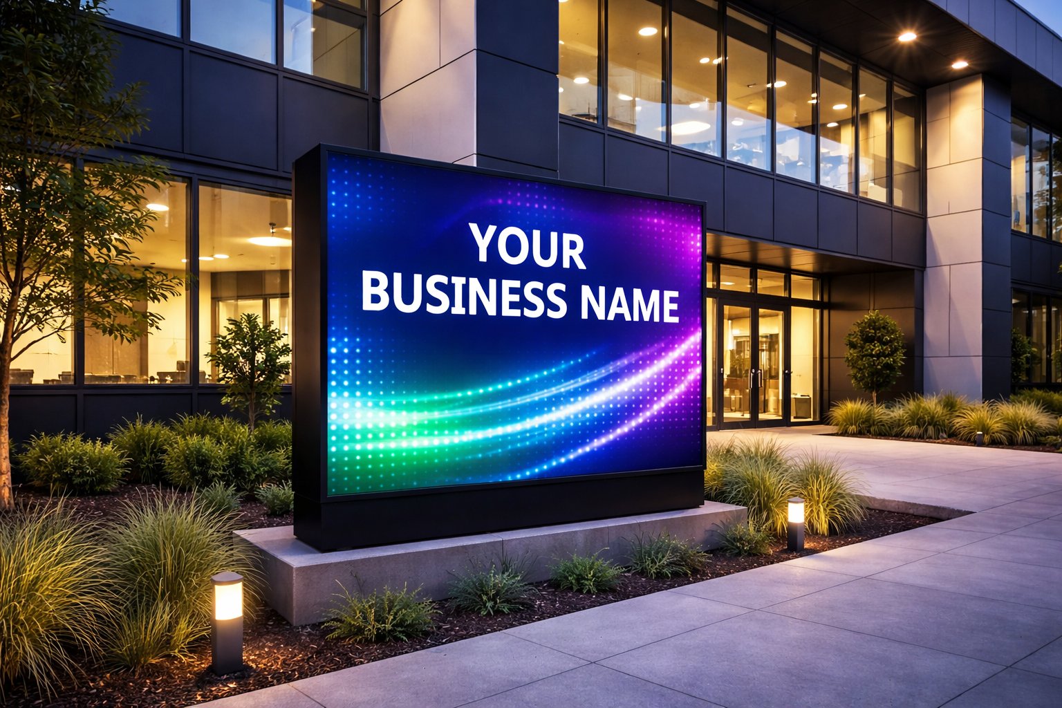 Outdoor LED digital signage display